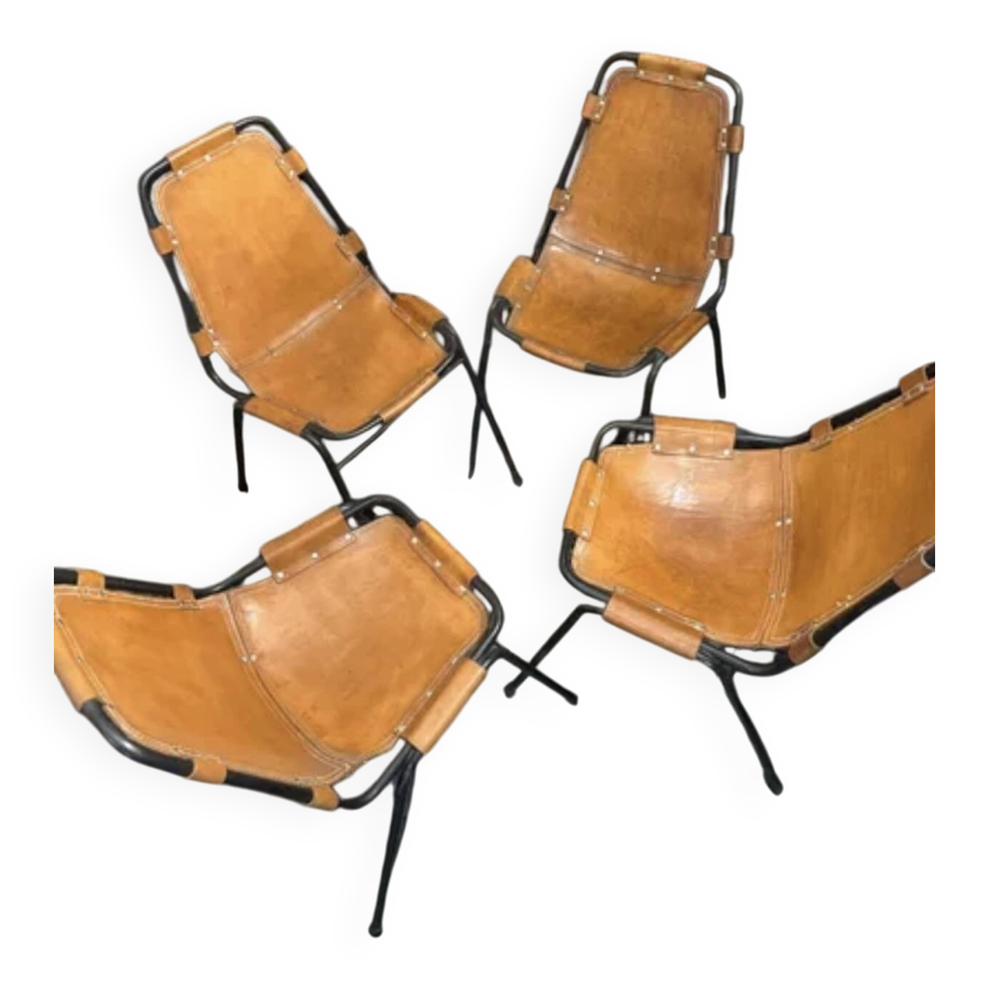 4 chairs by Charlotte Perriand