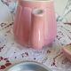 petite cafetière céramique rose