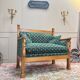 19th century Empire period cherry wood wall bench