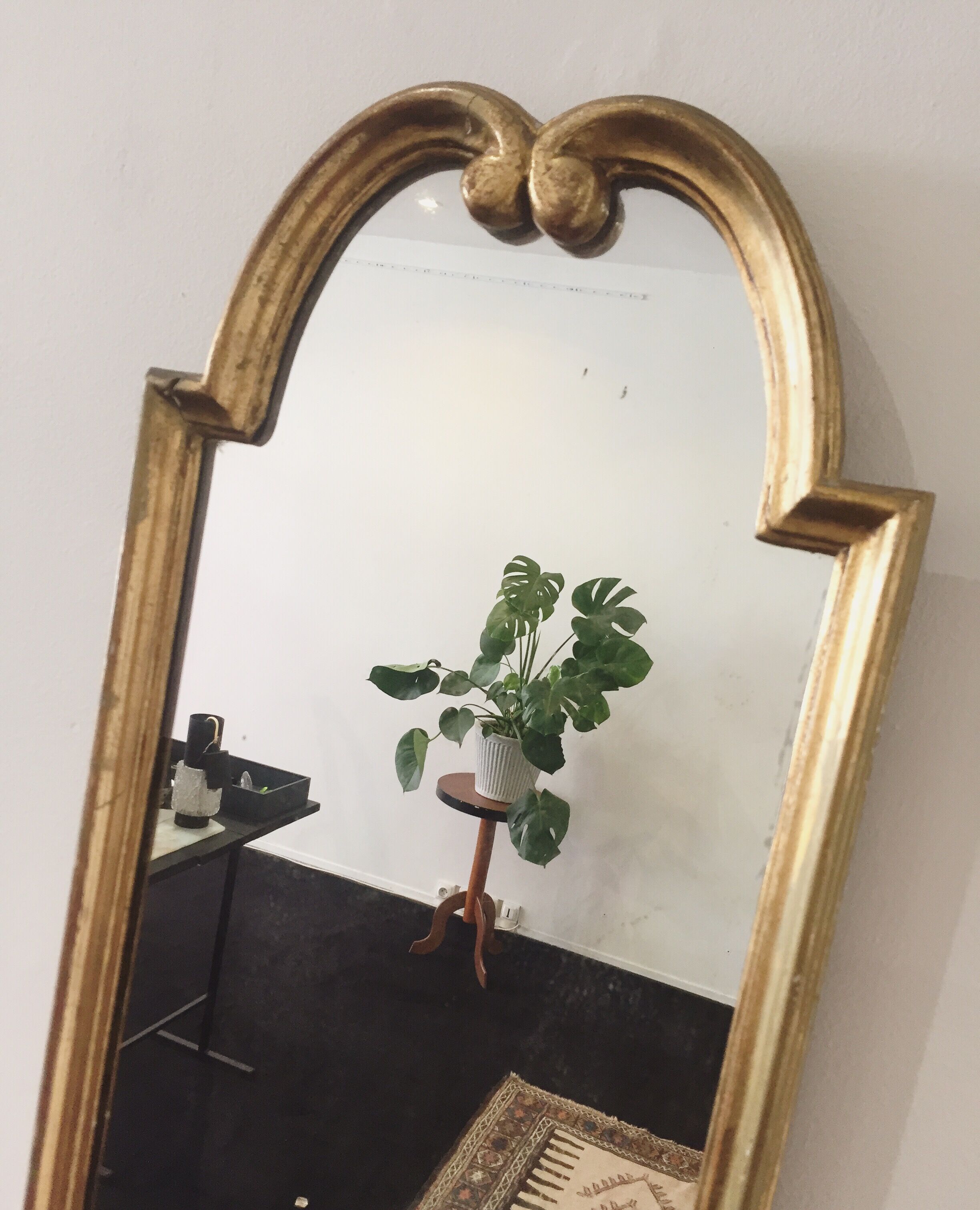 Golden ancient mirror - 118x31cm