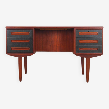 Teak desk, Danish design, 1970s, manufacturer: A.P. Møbler Svenstrup