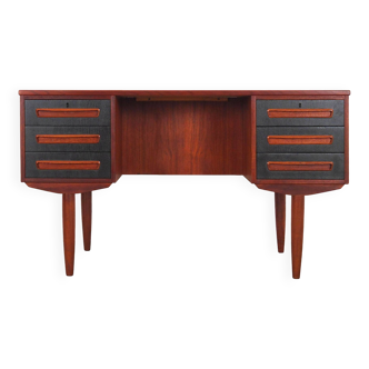 Teak desk, Danish design, 1970s, manufacturer: A.P. Møbler Svenstrup