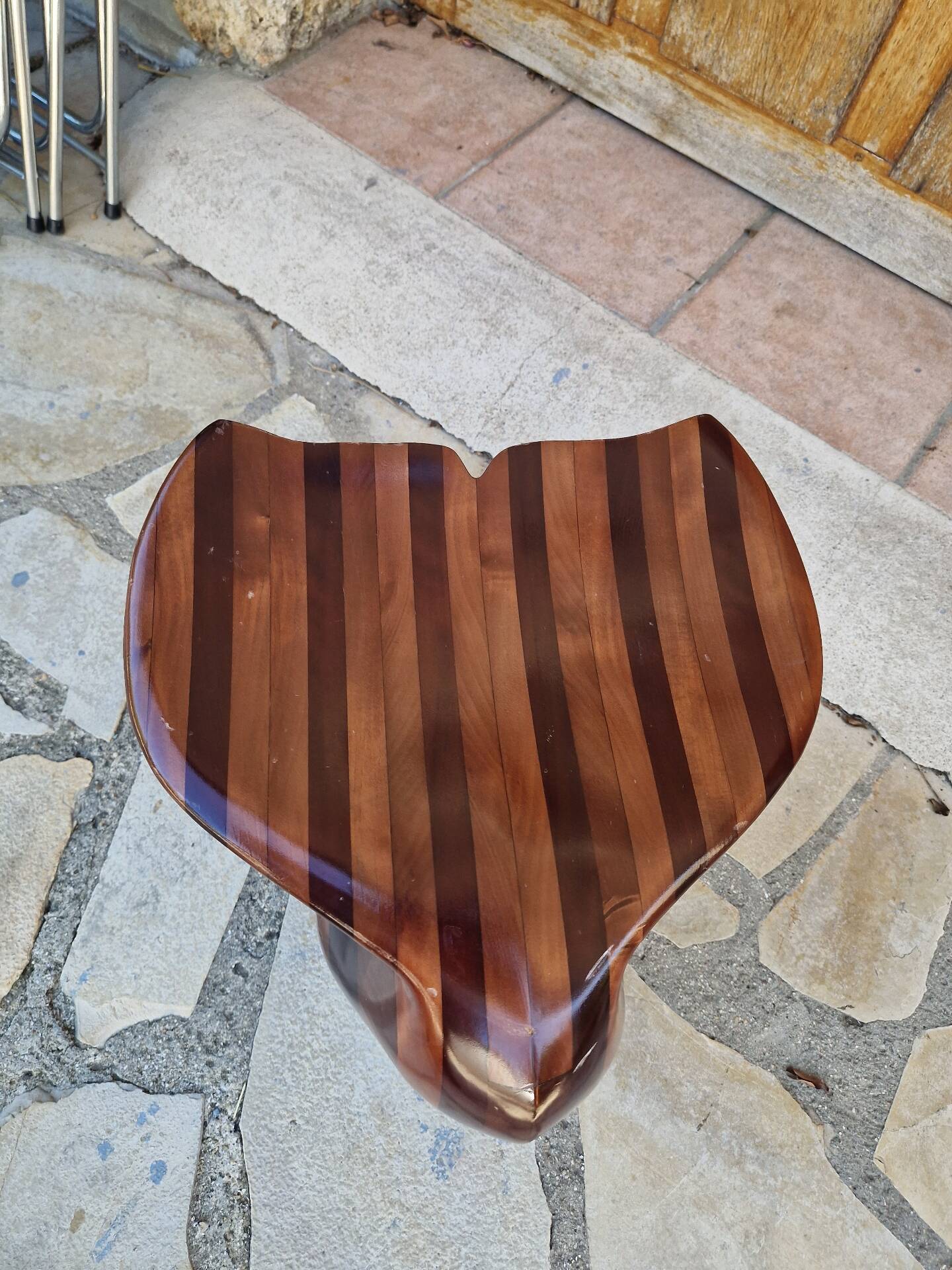 Tabouret queue de baleine style Polyte Solet