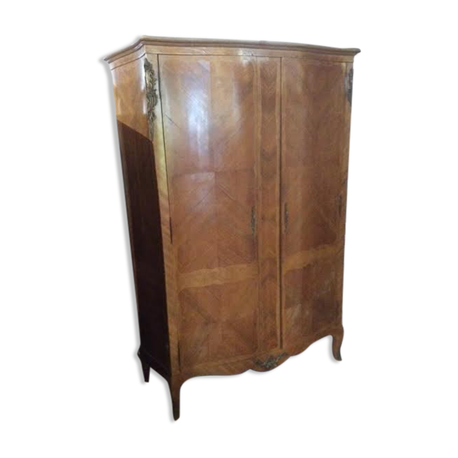 2-door wardrobe with exterior and interior veneer