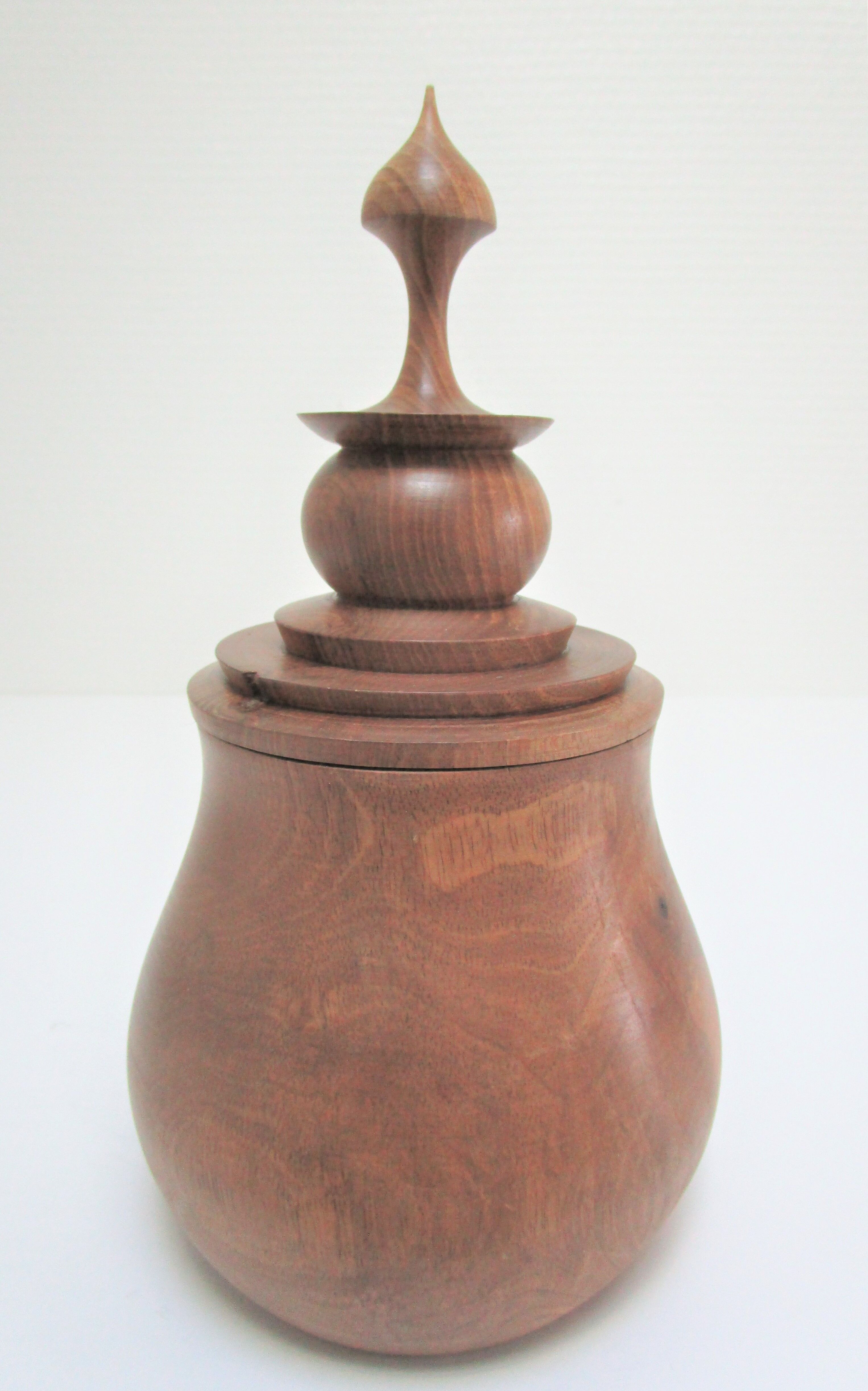 Vintage turned wood box