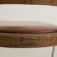 Set of 3 Jomain Baumann chairs, seat in imitation cognac leather, circa 1960