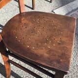 6 vintage bistro chairs 1950