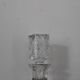 Antique cut glass carafe, probably crystal – Geometric patterns and matching stopper.