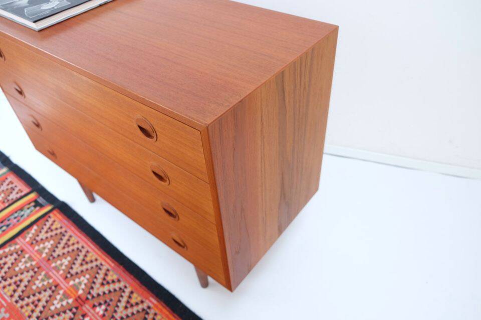 Commode vintage rétro années 60-70 HG Møbler en teck, style années 60-70.