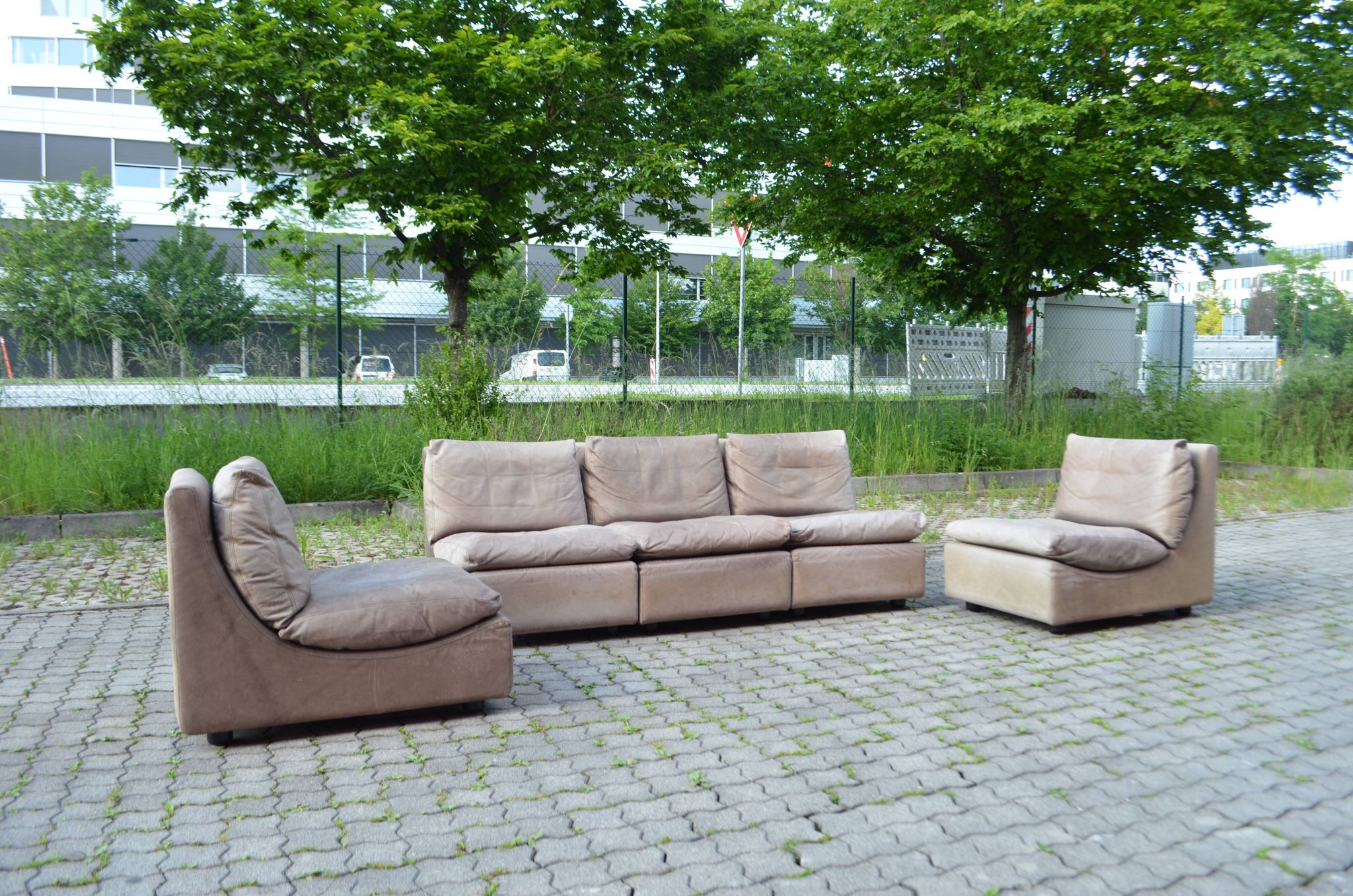 Canapé en cuir modulaire Walter Knoll