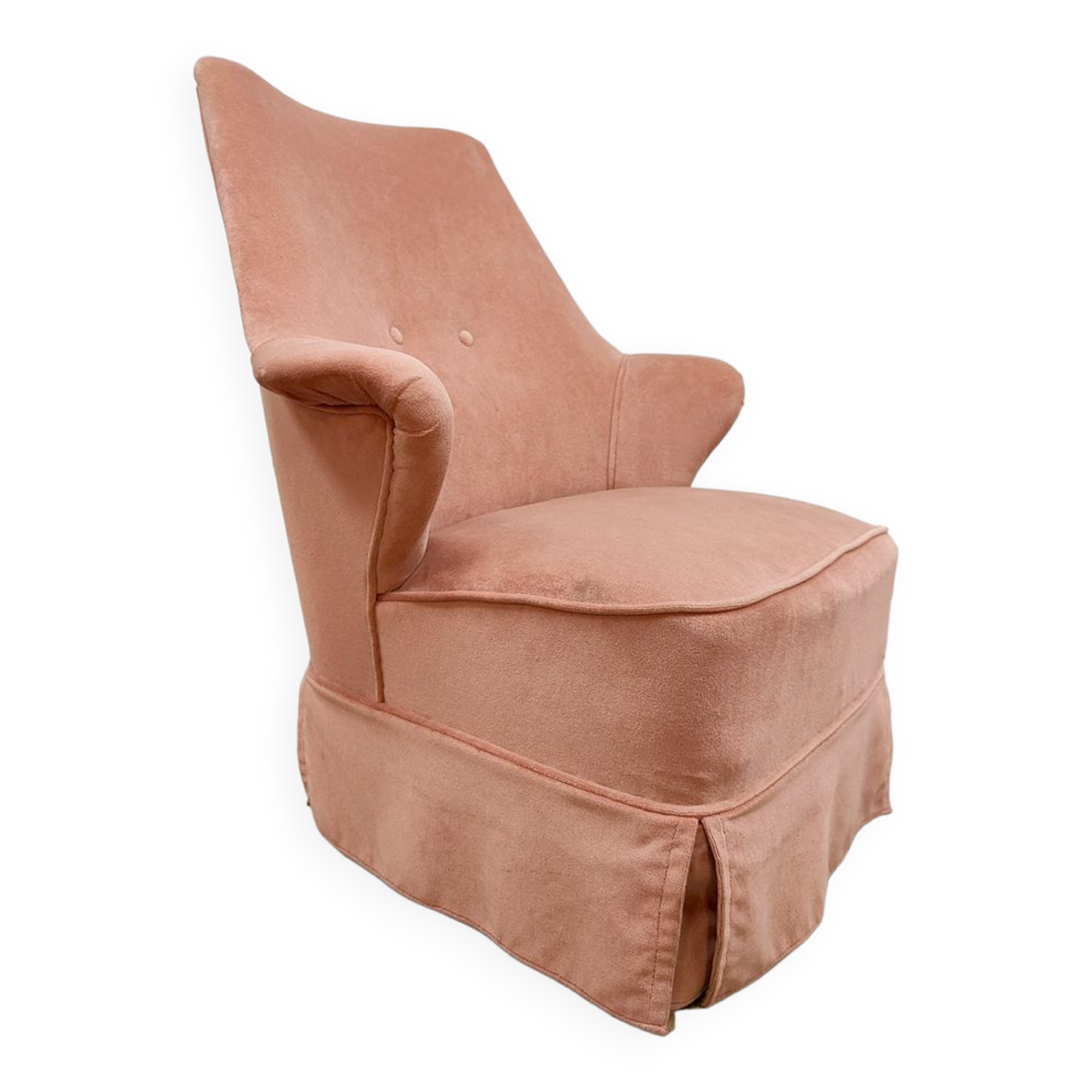Vintage design armchair lounge chair 'Soft pink'