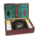 Vintage leather game box