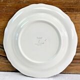 6 soup plates Longchamp Decors Moustiers Olérys