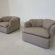 Confidential Seating Set by Alberto Rosselli for Saporiti, Beige Boucle Fabric, Italy, 1970s