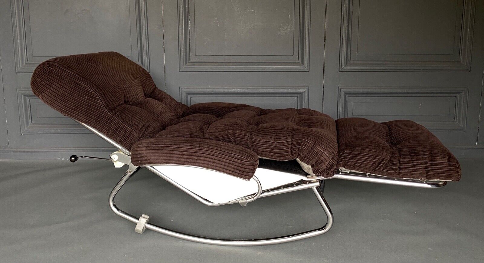 Chaise longue armchair rocking by lama 1970