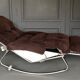 Chaise longue armchair rocking by lama 1970