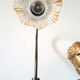 Lampe tulipe col de cygne en laiton