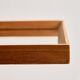 Framed mirror in teak