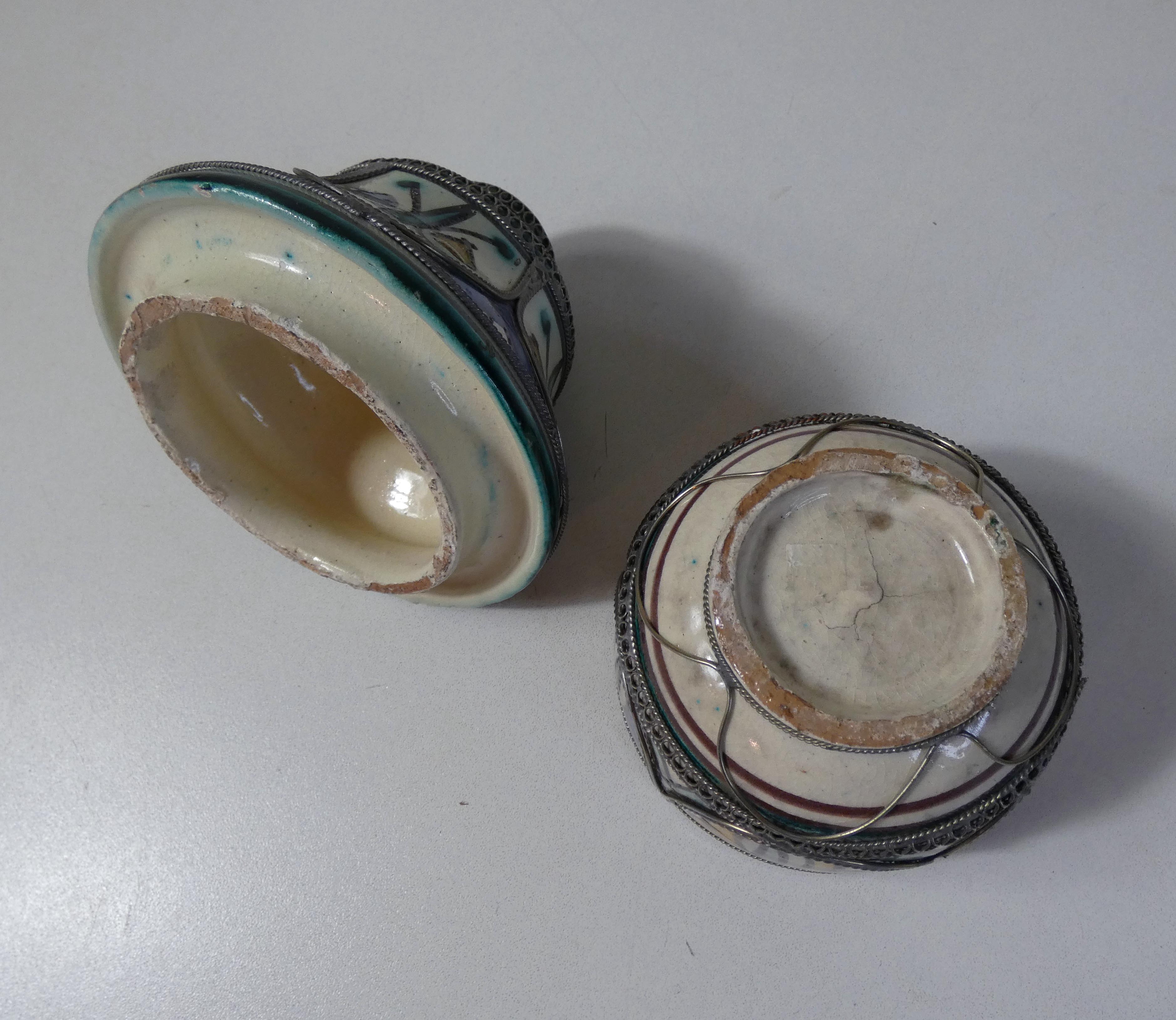 Ancient ethnic berber ceramics morocco filigree