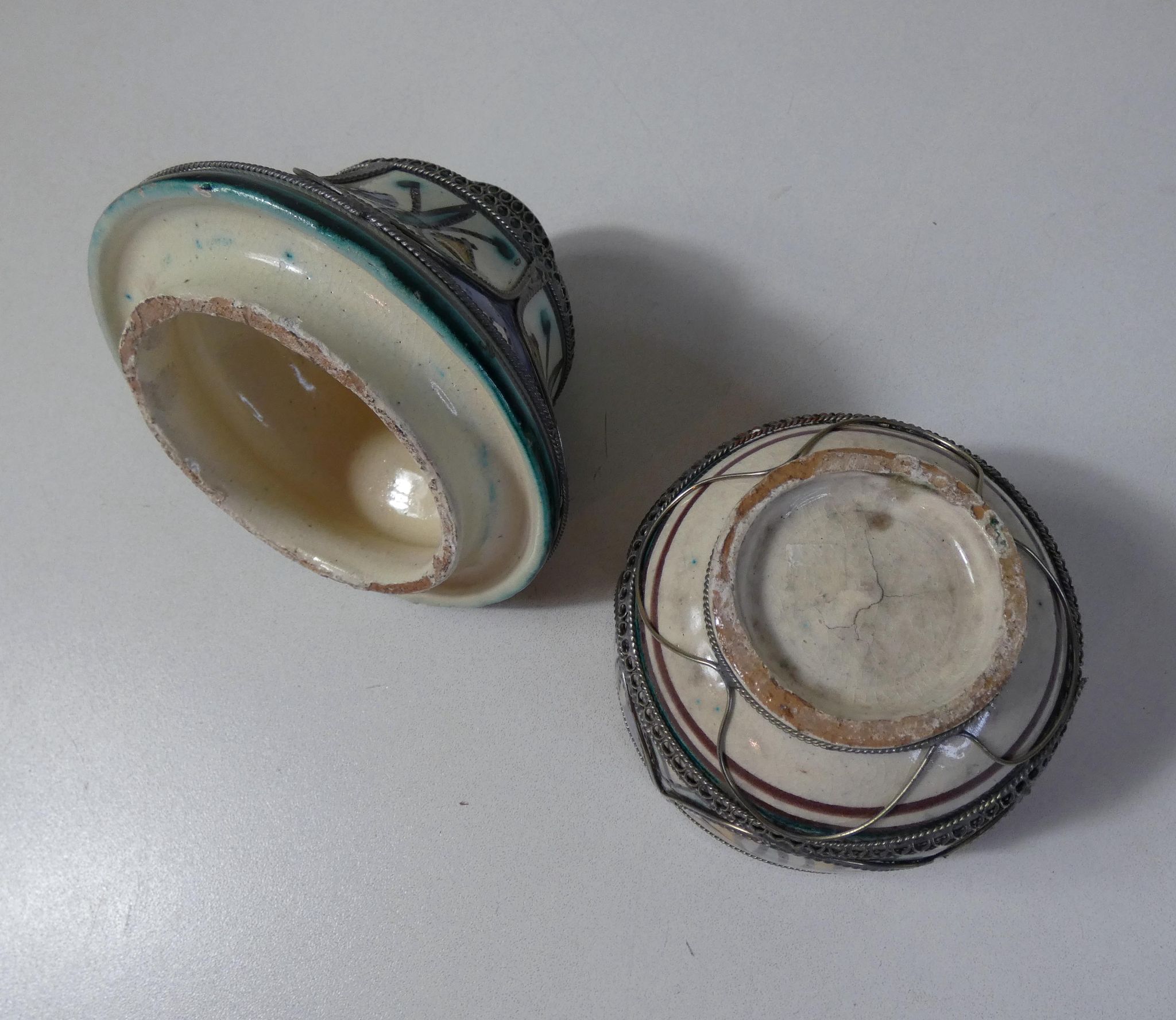 Ancient ethnic berber ceramics morocco filigree