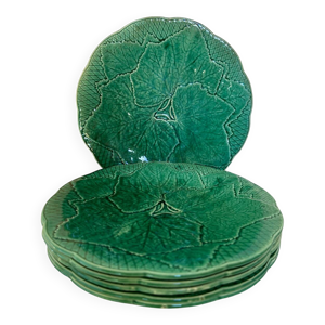 Set de 6 assiettes à - feuille