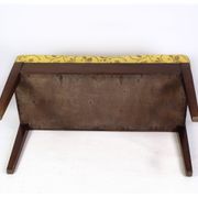 Piano bench / stool in mahogany with light floral fabric from around 1910
