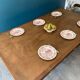 Farm table with 6 drawers
