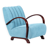 Art Deco Walnut Armchair by J. Halabala for Up Zavody, Czech, 1930s
