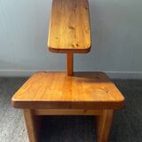 Chaise vintage en pin massif