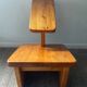 Vintage ergonomic chair in solid pine