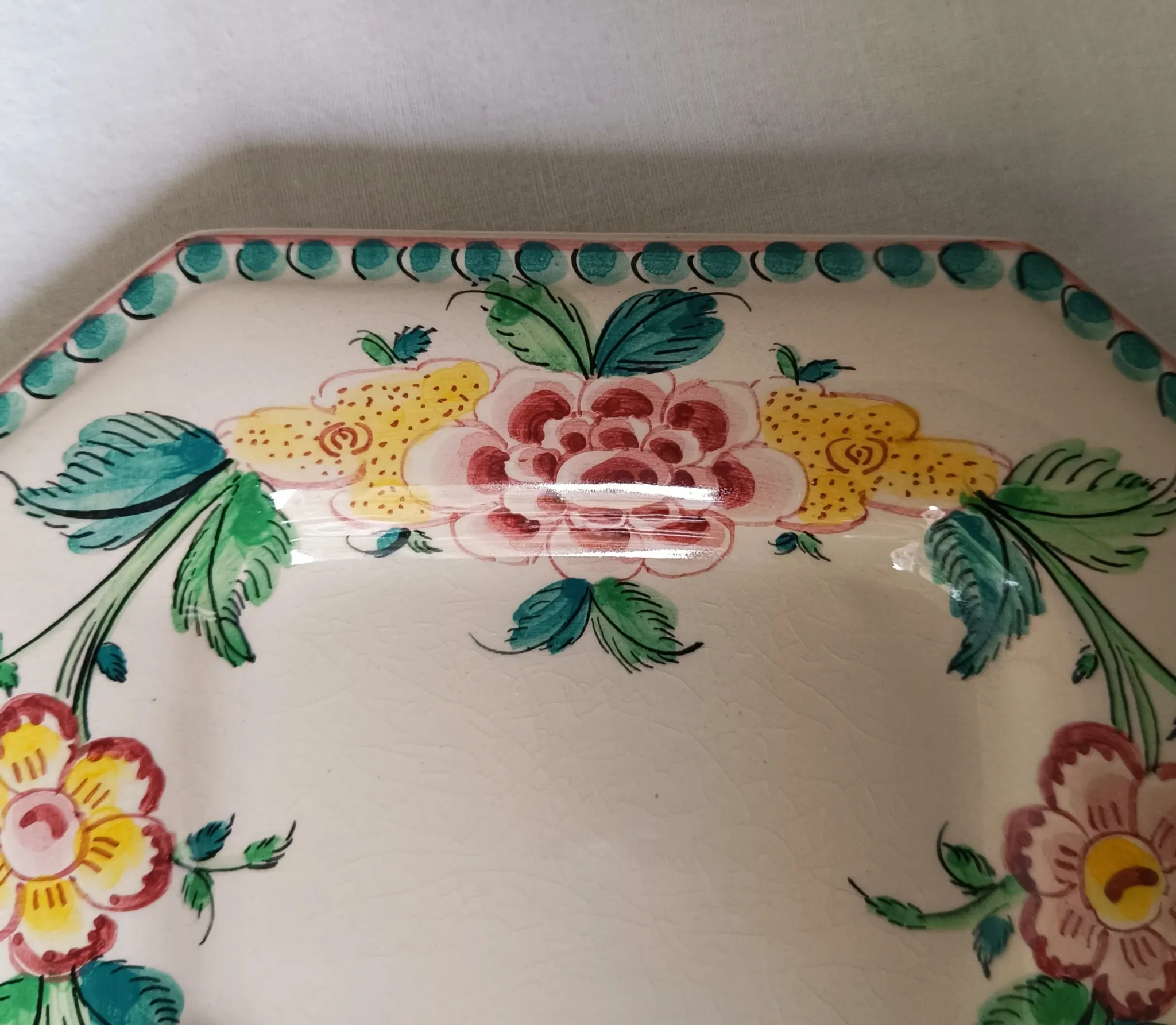 Saucière en faïence portugaise Anfora Águeda