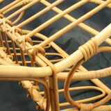 Vintage bamboo magazine holder