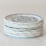 6 dessert plates Salins model "Segur"