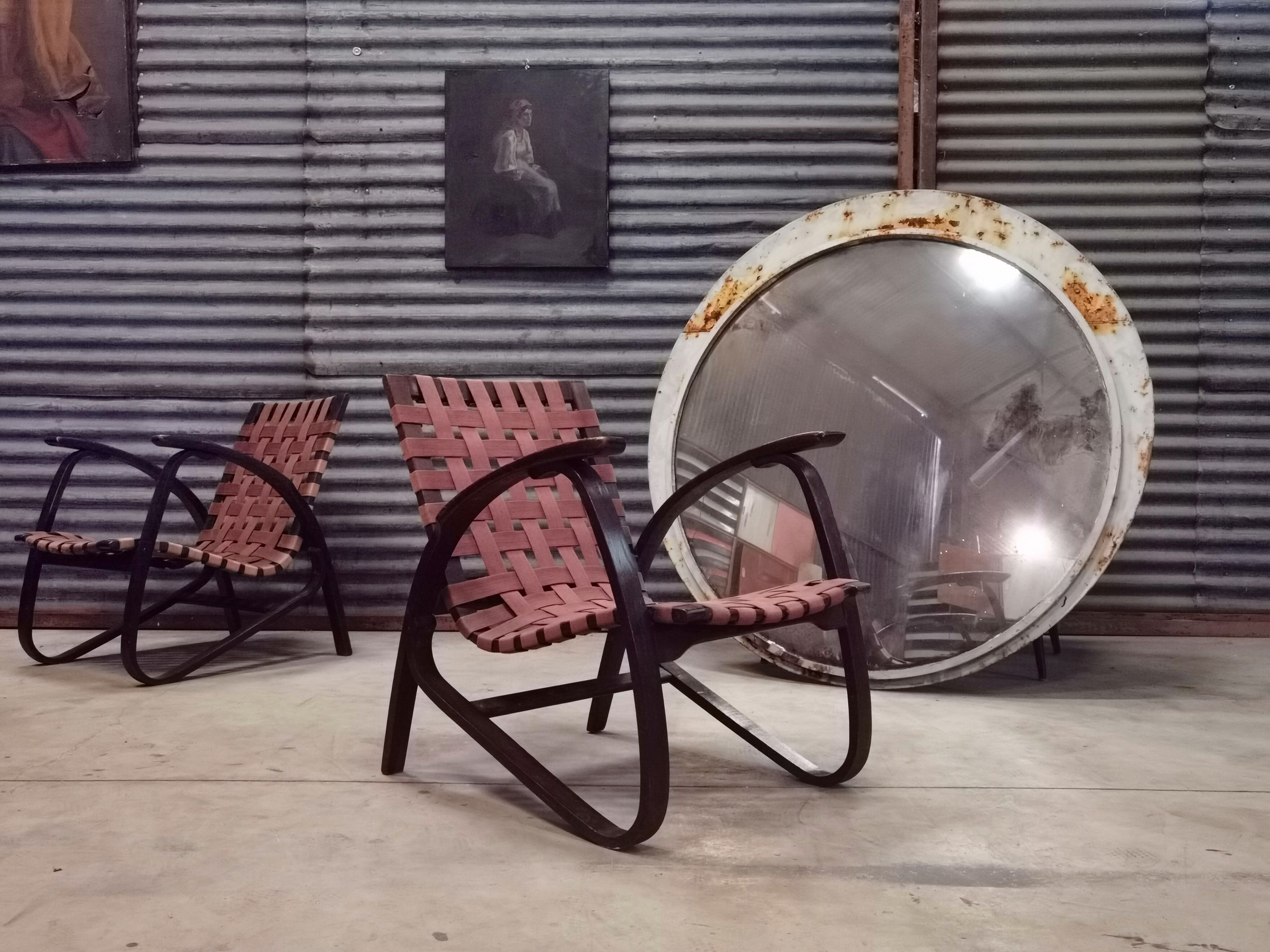 Pair of Jan Vanek armchairs for Up Zavody 1930