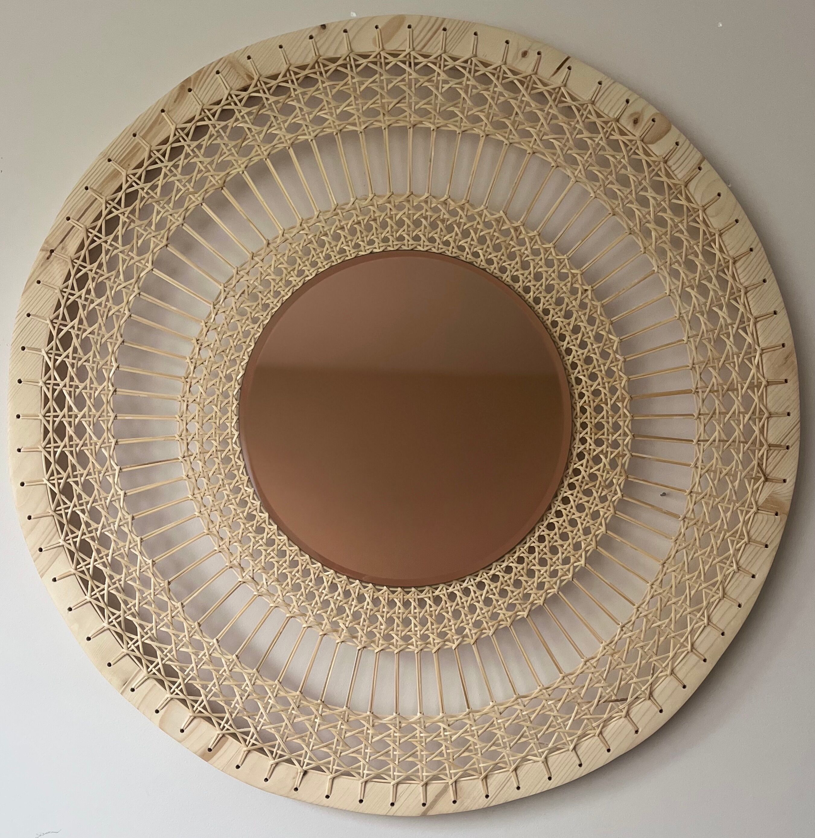 Decorative mirror in sun canning