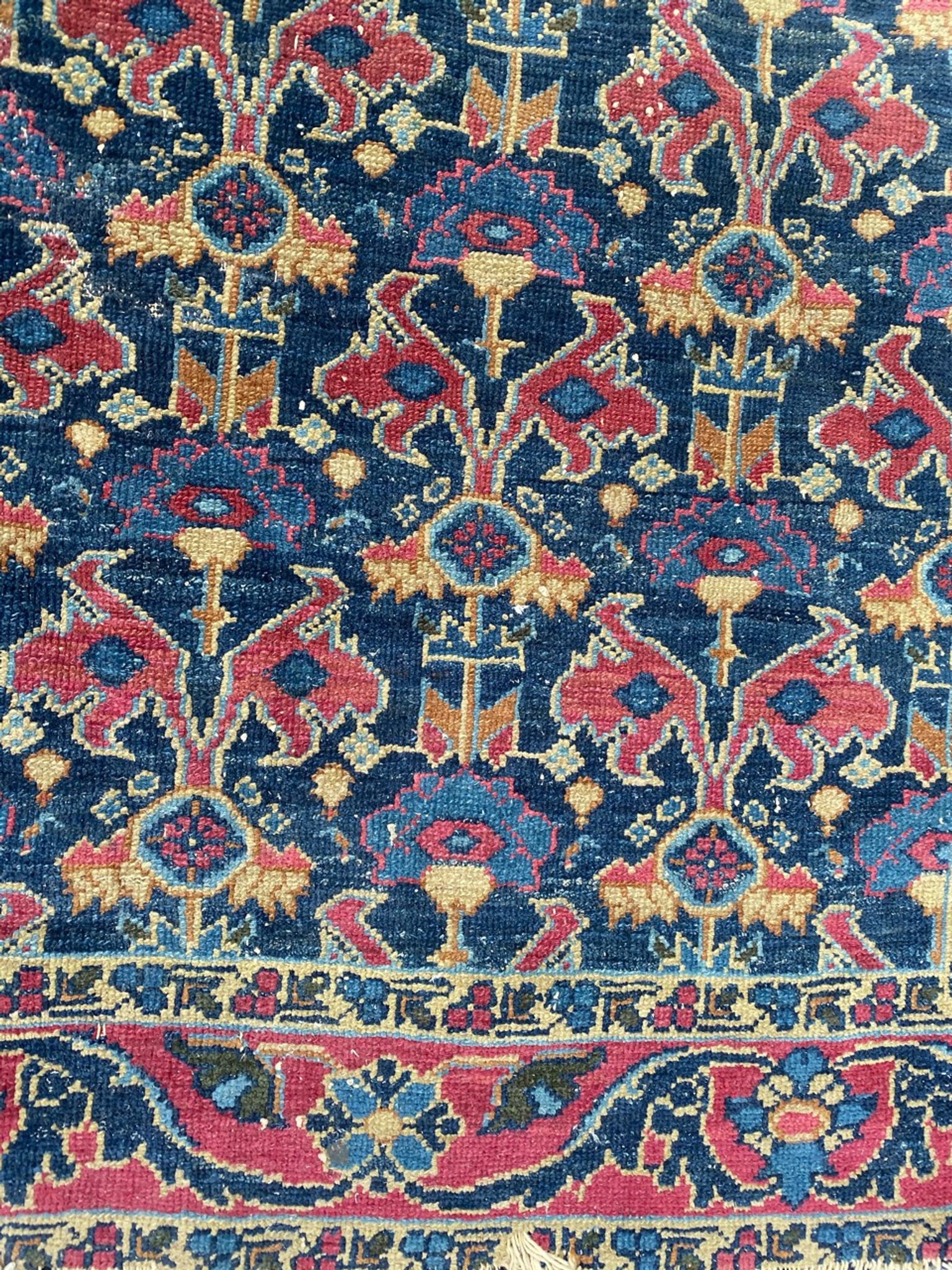 Ancient Persian mahal carpet 102x162 cm