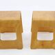 1990s Lisa Norinder Pair of Wooden Stools for Ikea, Sweden