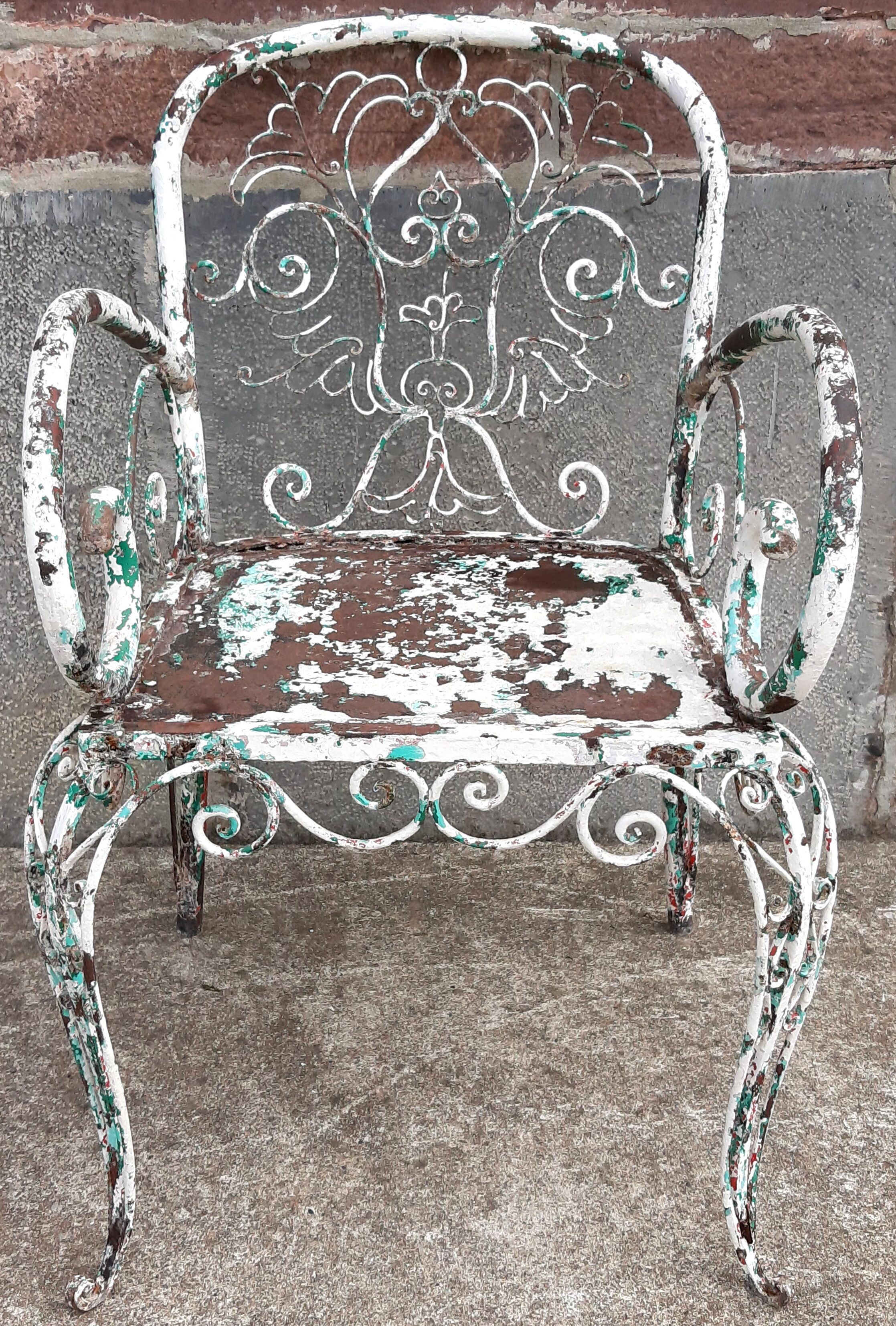 Fauteuil en fer forgé