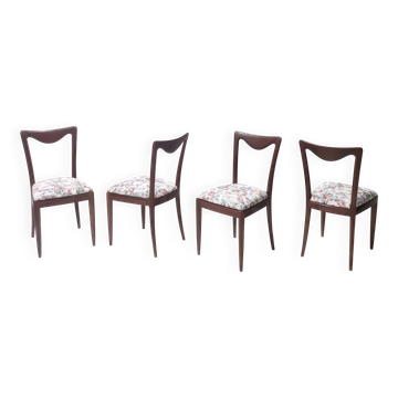 Vintage 1950s Set of Four Chairs by Carlo Enrico Rava, Made in Italy