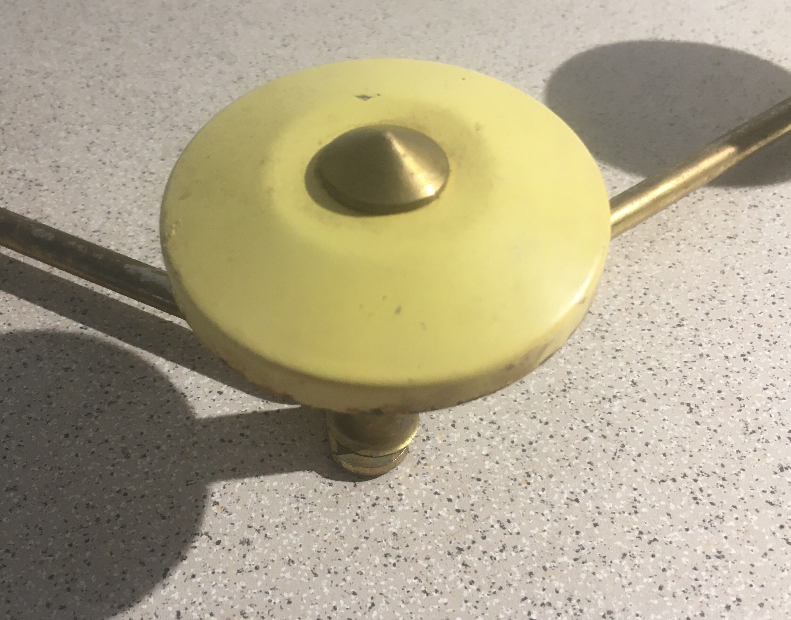 Metal coat rack 5 hooks 50s