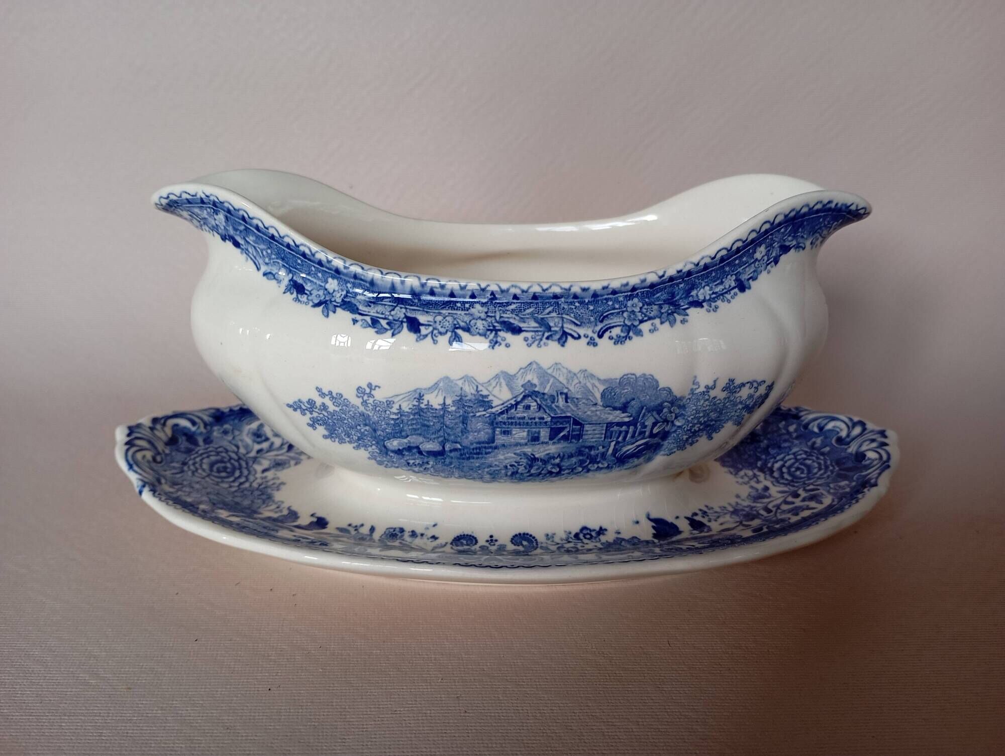 Saucière 'Burgenland' bleu Villeroy & Boch Mettlach