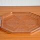 Pink glass tray