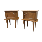 Pair of vintage bedsides, 1950