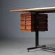 1950's Italian Mid Century Modern Teak Desk Table