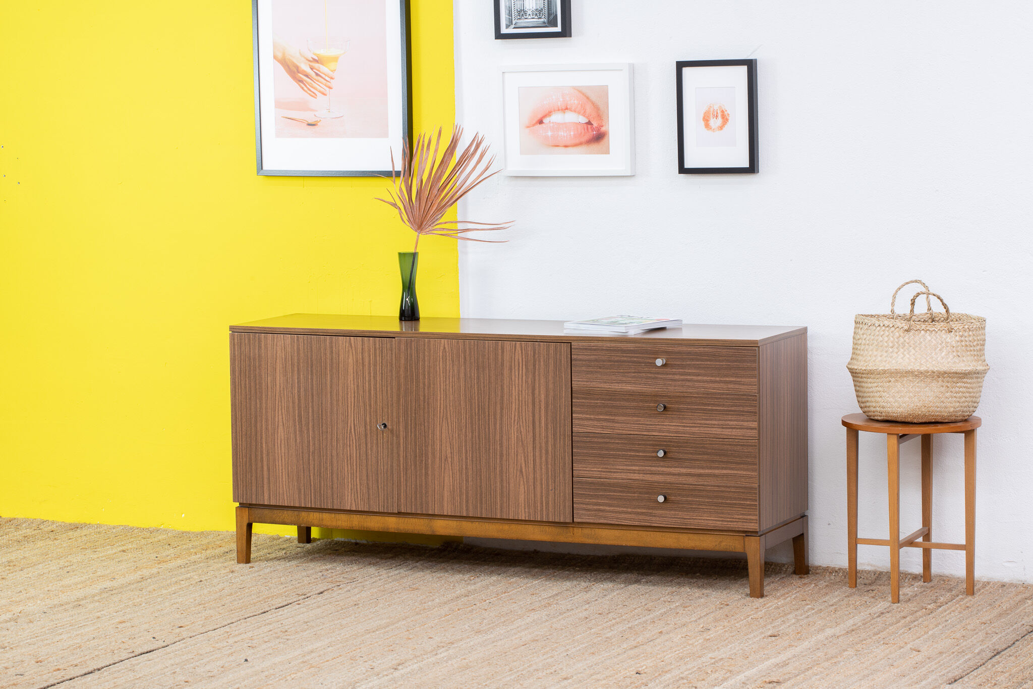 Vintage Scandinavian Enfilade – 165 cm