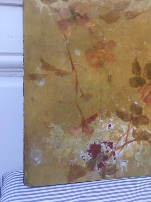 Ancient oil on rigid support