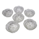 6 coupelles en verre ciselé