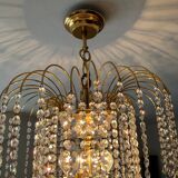 60s-70s crystal tassel cascade chandelier