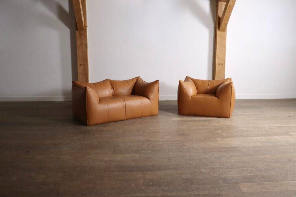 Le Bambole sofa and lounge chair by Mario Bellini for B&B Italia, 1970s