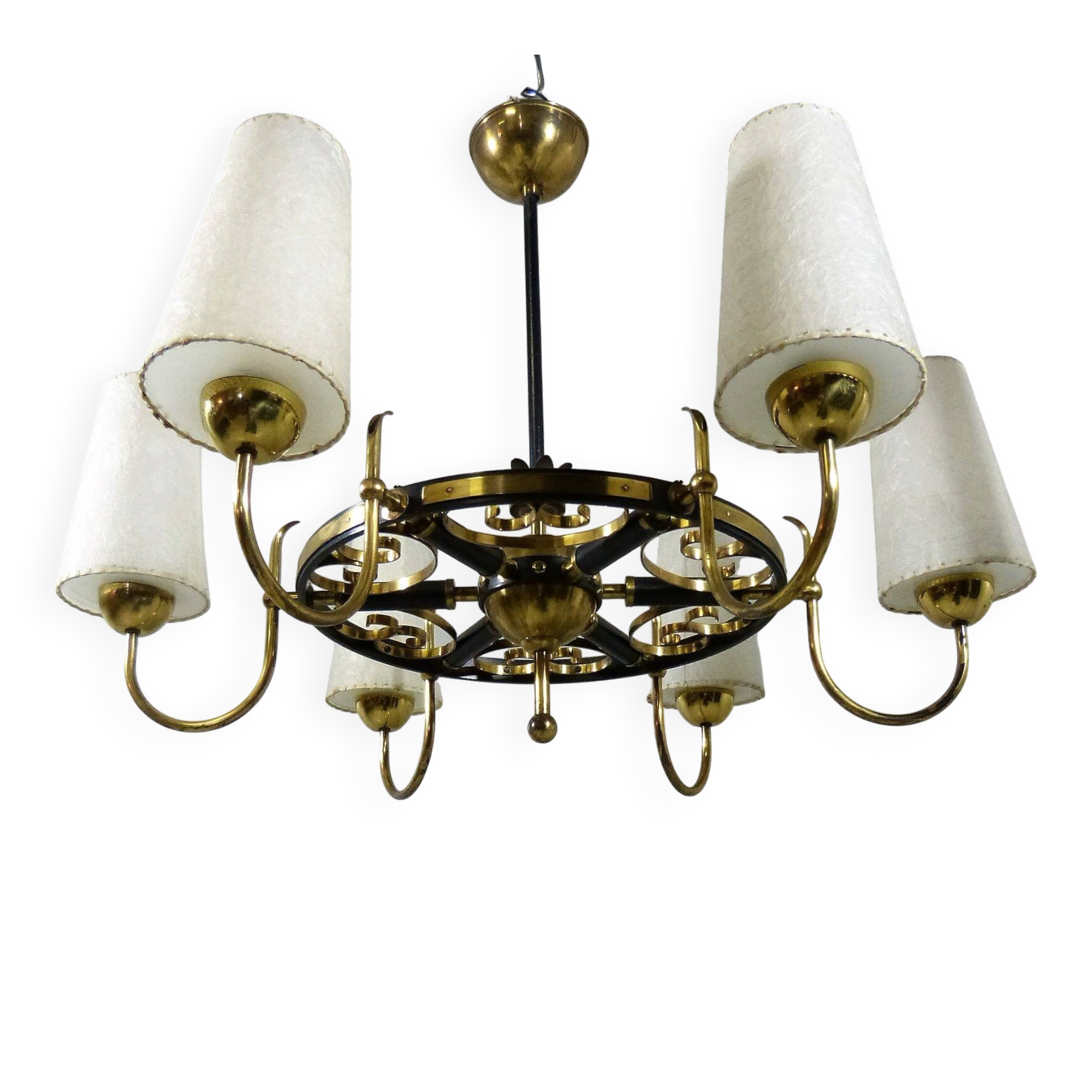 Large brass chandelier Finland 1950’s